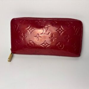 Louis Vuitton Red Vernis Wallet